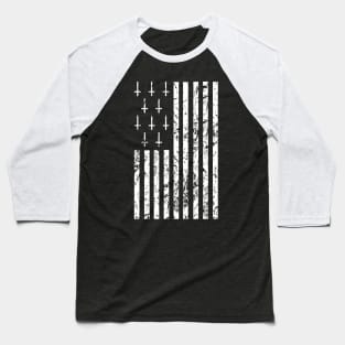 Satanic American Flag Baseball T-Shirt